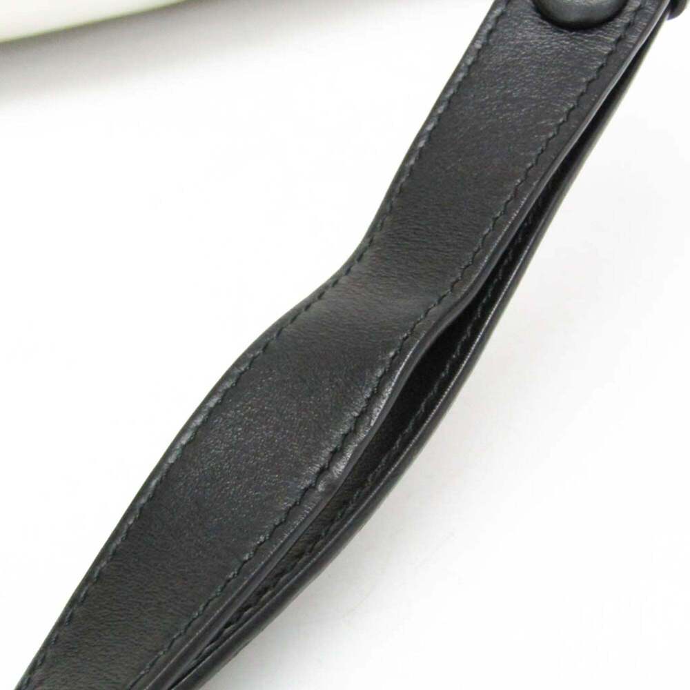 PRADA Black Leather Messenger Shoulder Bag - Picture 11 of 16